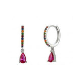 LIGHT LUXURY TEARDROP DIAMOND FRENCH EARRINGS_CWAJE1718