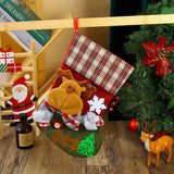 SEQUINED 3D SANTA CLAUS CHRISTMAS STOCKINGS_CWMS1425