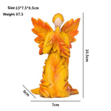 AUTUMN MAPLE LEAF ANGEL RESIN DECOR_CWMM10000
