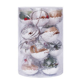 8CM SNOW FILLED PET CHRISTMAS BALLS SET OF 16_CWAJE5310