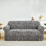 FLORAL SKIRTED SOFA COVER STRETCH FULL FIT_CWMM8323