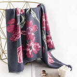 FLORAL PRINT SCARF SOFT COMMUTER WRAP FOR WOMEN_CWASC0471