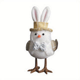 EASTER COUPLE LIGHTED YELLOW HOODED BIRD ORNAMENTS_CWMM3486