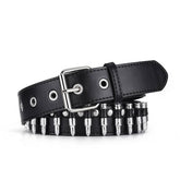 BULLET HEAD OBI PUNK STYLE LADIES PERSONALITY BELT_CWMM0763