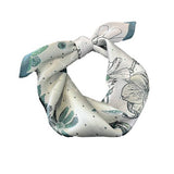 SILK SQUARE SCARF FOR WOMEN SPRING FALL GIFT_CWASC0563