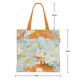 ANIMAL PARTY CANVAS TOTE WITH ELEPHANT LION_CWAB5133