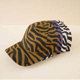 Zebra Print Baseball Hat Summer Sun Hat Cwah1401