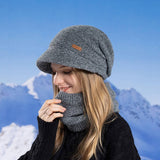 Winter Warm Knitted Hat And Scarf Set_Cwasc1123