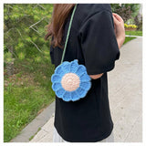 SMALL FRESH CONTRAST COLOR CROCHET SHOULDER BAG_CWAB2411