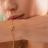 DECEMBER FLOWERBRACELET ZIRCON PENDANT BRACELET_CWAJE1617