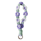 FLOWER DESIGN WOVEN KEYCHAIN_CWMM1567