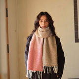 GRADIENT WOOL SCARF THICK SOFT WINTER WRAP_CWASC2362