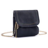 FASHION LEATHER CHAIN PURSE LIP COIN CASE_CUAB00381