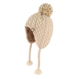 Winter Cold Protection Thickened Wool Ball Hat_Cwah2457