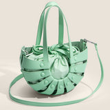 HOLLOW SEMICIRCLE WOVEN BEACH BAG_CWAB1908