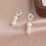Light Luxury Freshwater Baroque Pearl Earrings