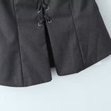 STYLISH TIE STRAP VEST CASUAL FRENCH LOOK_CWTHT0242