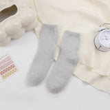 Winter Warm Mid-Tube Socks Solid Color Socks_Cwms0970