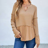 Solid Color Long Sleeve Solid Color Loose Hoodie