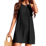 Womens Fashion Sleeveless Hollow Out Vest Dress_Cwdsd3290