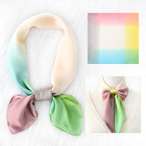 RETRO GRADIENT MULTI COLOR SILK SCARF_CWASC1152