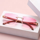 FASHIONABLE FRAMELESS CUT EDGE SUNGLASSES_CWASG0597