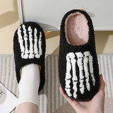 HALLOWEEN SKELETON HAND COTTON SLIPPERS_CWSHS0287
