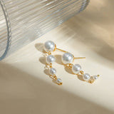 ELEGANT SHELL PEARL TASSEL EARRINGS_CWAJE1368
