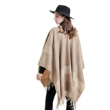 FASHIONABLE WARM STRIPED COLOR MATCHING SHAWL_CWMM2087