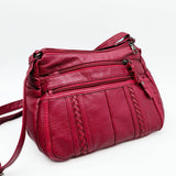 TEXTURE SOFT LEATHER MESSENGER BAG_CUAB0032