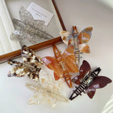 ALL MATCH BROWN BUTTERFLY WING HAIR CLIP_CWAHA1330