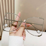 LARGE FRAME SUNGLASSES WITH PEARLS ANTI UV_CWASG0343