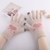 Winter Cute Cat Claw Plush Touch Screen Gloves_Cwag0231