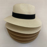 ALL MATCH SIMPLE BEACH VACATION STRAW HAT_CWAH3448
