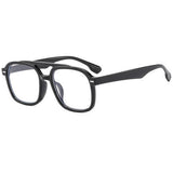 SQUARE FASHION RETRO DOUBLE BRIDGE SUNGLASSES_CWASG0537