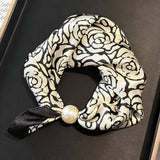 Ivory Pearl Magnetic Skinny Neck Scarf_Cwasc03933