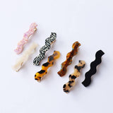 Wavy Acetate Hair Clip Simple Chic Side Bang Pin