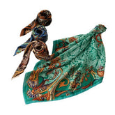 Vintage Cashew Flower Small Square Scarf_Cwasc0935