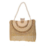 RHINESTONE TASSEL FASHION EVENING TOTE_CWAB2491