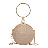 DIAMOND STUDDED SPHERICAL EVENING BAG CLUTCH _CWAB3247