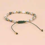 Waterweed Rice Beads Yoga Braided Bracelet