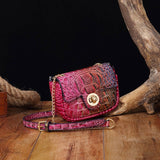 Women Multi-Color Crocodile Pattern Shoulder Bag_Cwab2596