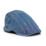 2024 NEW COLOR STRIPED FORWARD CAP BERET_CWAB2923