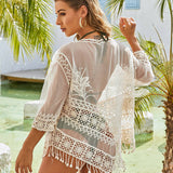 Womens Sexy Fringe Beach Swimsuit Cover-Up