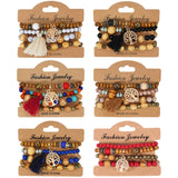 ROSE HANDMADE WOODEN BEAD BRACELET_CWAJE2204