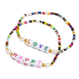 ROMANTIC COLORFUL RESIN LETTER BEAD BRACELET_CWAJE4811