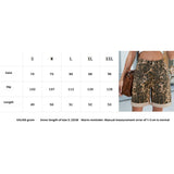 Washed Denim Leopard Print Mini Skirt Women_Cwjs0326