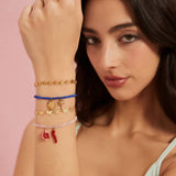 ORIGINAL NATURAL STONE BRACELET WITHSUNFLOWERCHARM_CWAJE4593