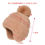 Winter Warm And Stylish Fur Ball Beanie_Cwasc1122