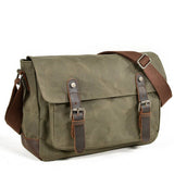 MENS WATERPROOF WAXED CANVAS SATCHEL BAG_CWAB5560